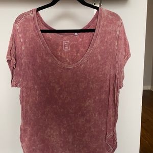 Oversized Pacsun top with bleach dye effect